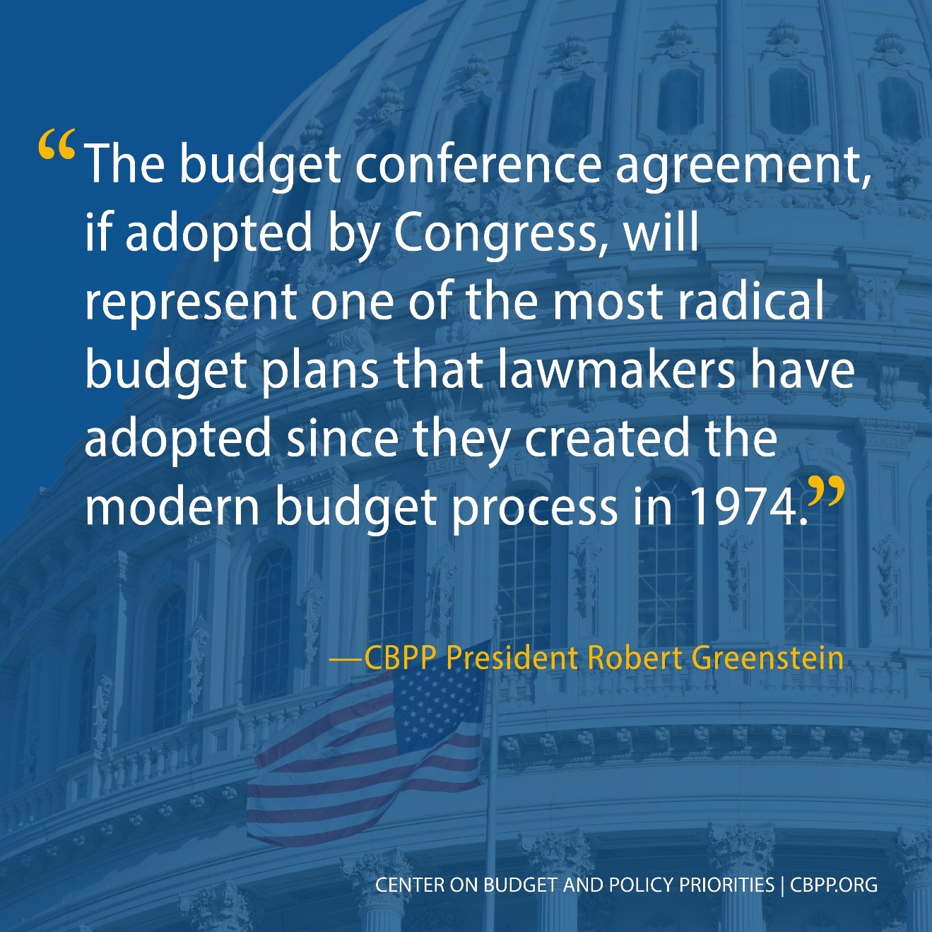 The budget conference agreement, if adopted by Congress...
