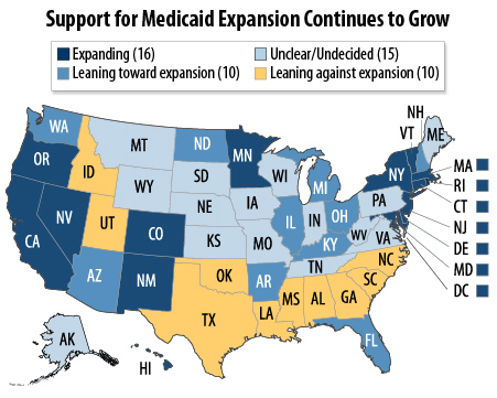 More States See Advantages to Expanding Medicaid in 2014 ...