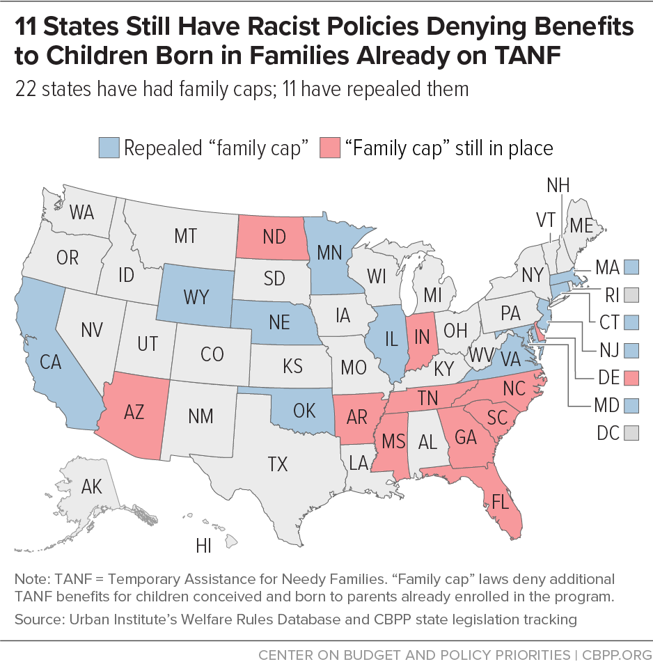 11 States Still Have Racist Policies Denying Benefits to Children Born in Families Already on TANF