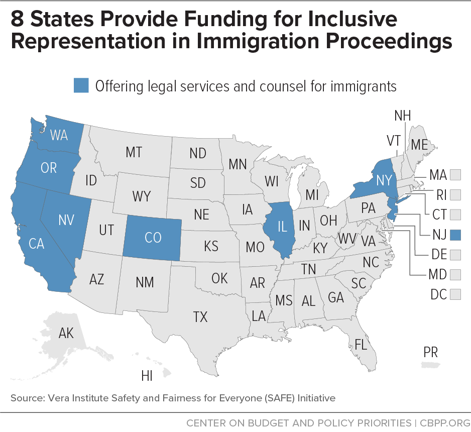 8 States Provide Funding for Inclusive Representation in Immigration Proceedings