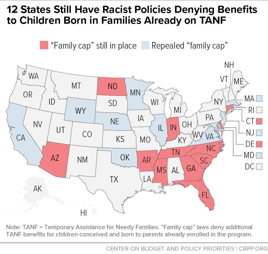 12 States Still Have Racist Policies Denying Benefits to Children Born in Families Already on TANF
