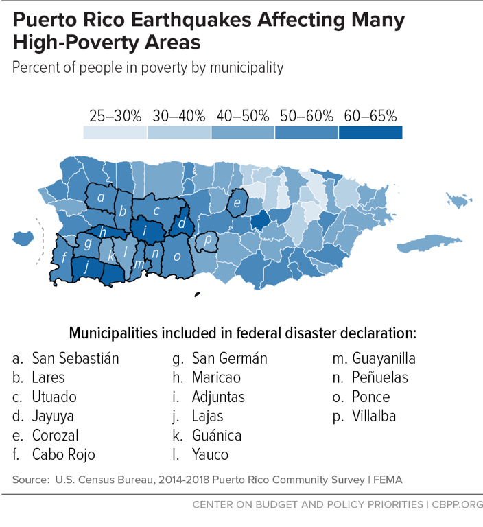 Puerto Rico Earthquakes Affecting Many High-Poverty Areas