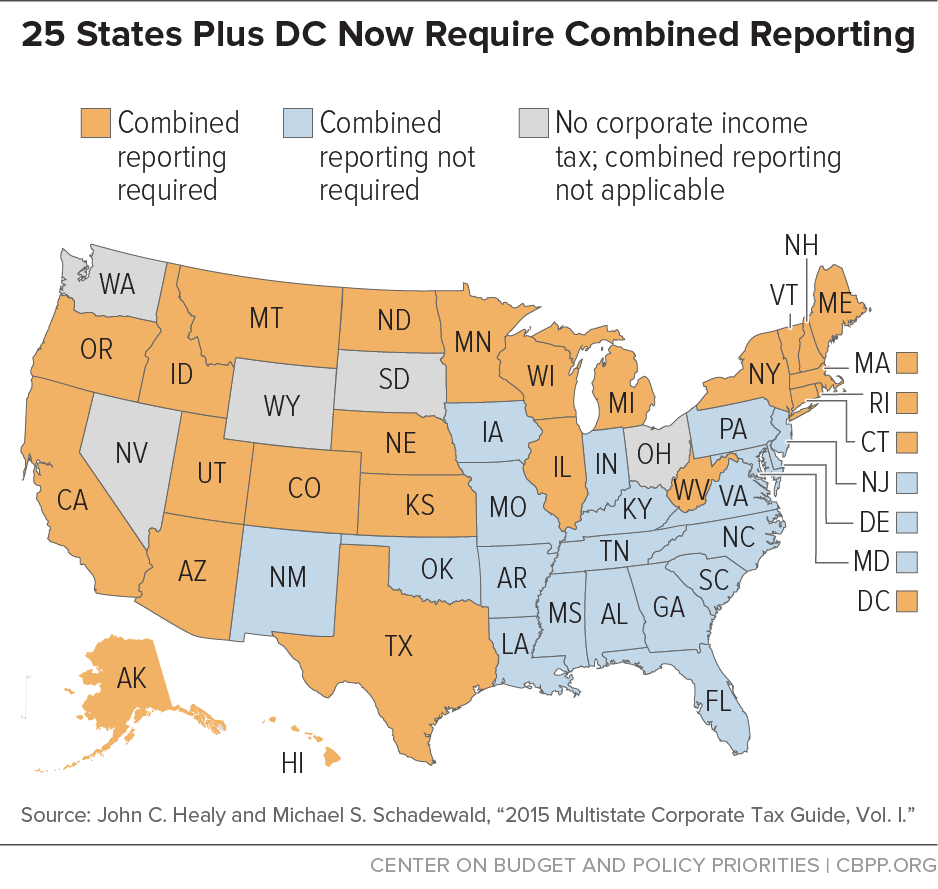 25 States Plus DC Now Require Combined Reporting