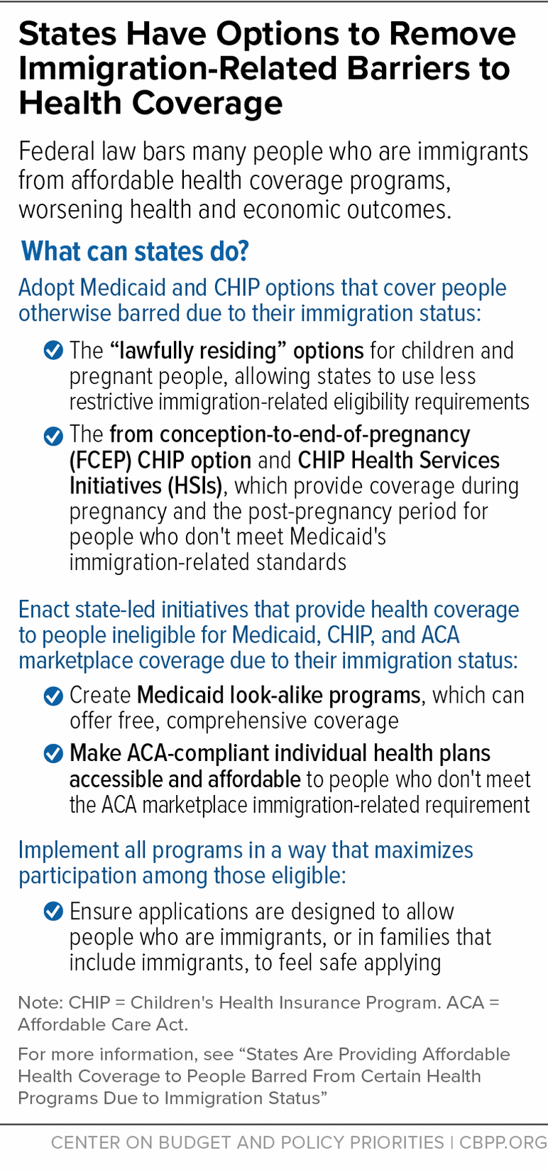 States Have Options to Remove Barriers to Immigration-Related Health Coverage 